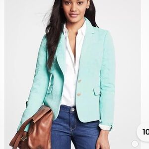 Banana Republic Turquoise Textured Blazer size 12p